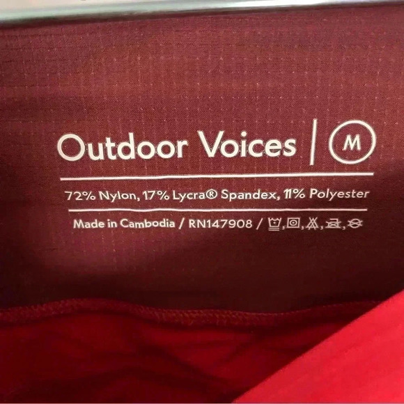 Outdoor Voices Red Leggings - Picture 4 of 7